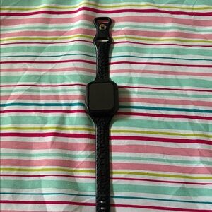 Black Smartwatch with Textured Band